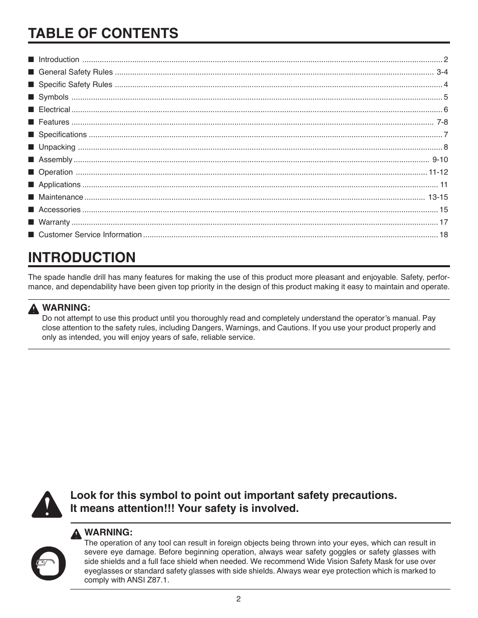 RIDGID R7120 User Manual | Page 2 / 18