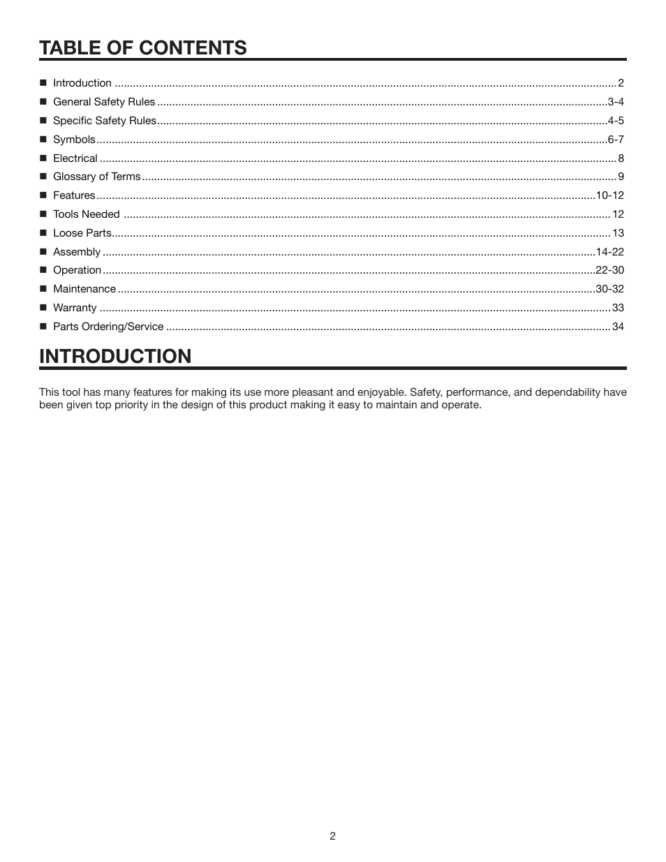 RIDGID MS1250LZ1 User Manual | Page 2 / 34