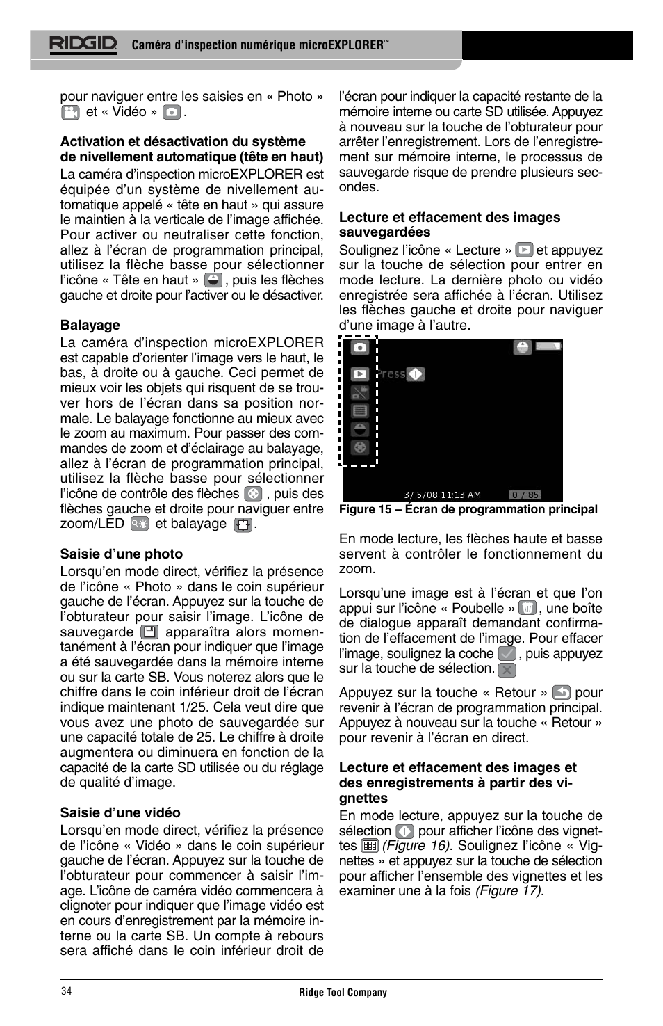 RIDGID Digital Inspection Camera microEXPLORER User Manual | Page 36 / 71