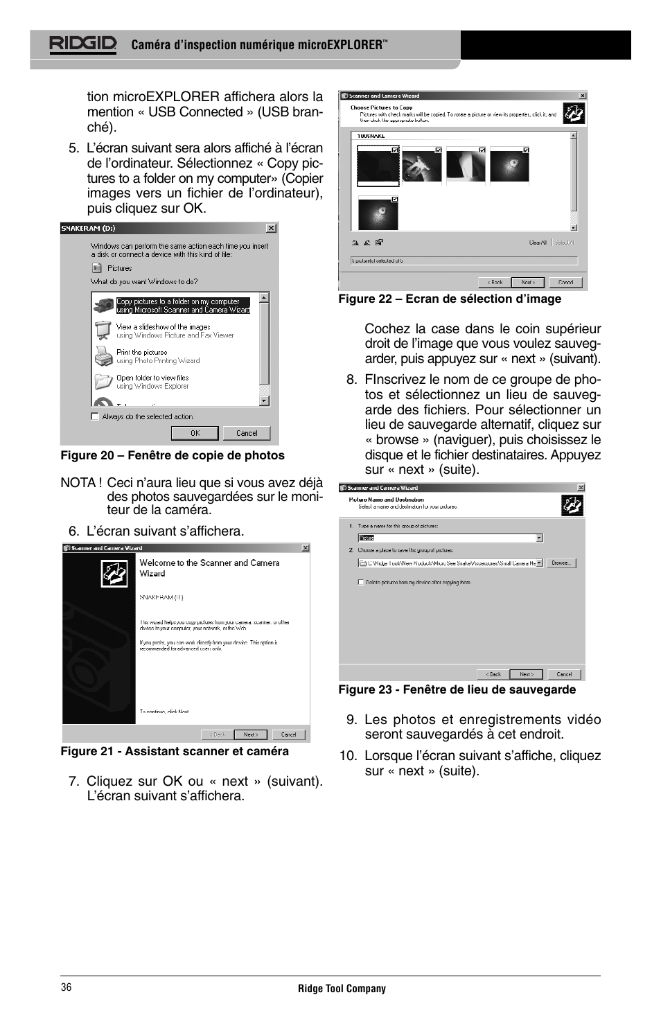 RIDGID Digital Inspection Camera microEXPLORER User Manual | Page 38 / 71