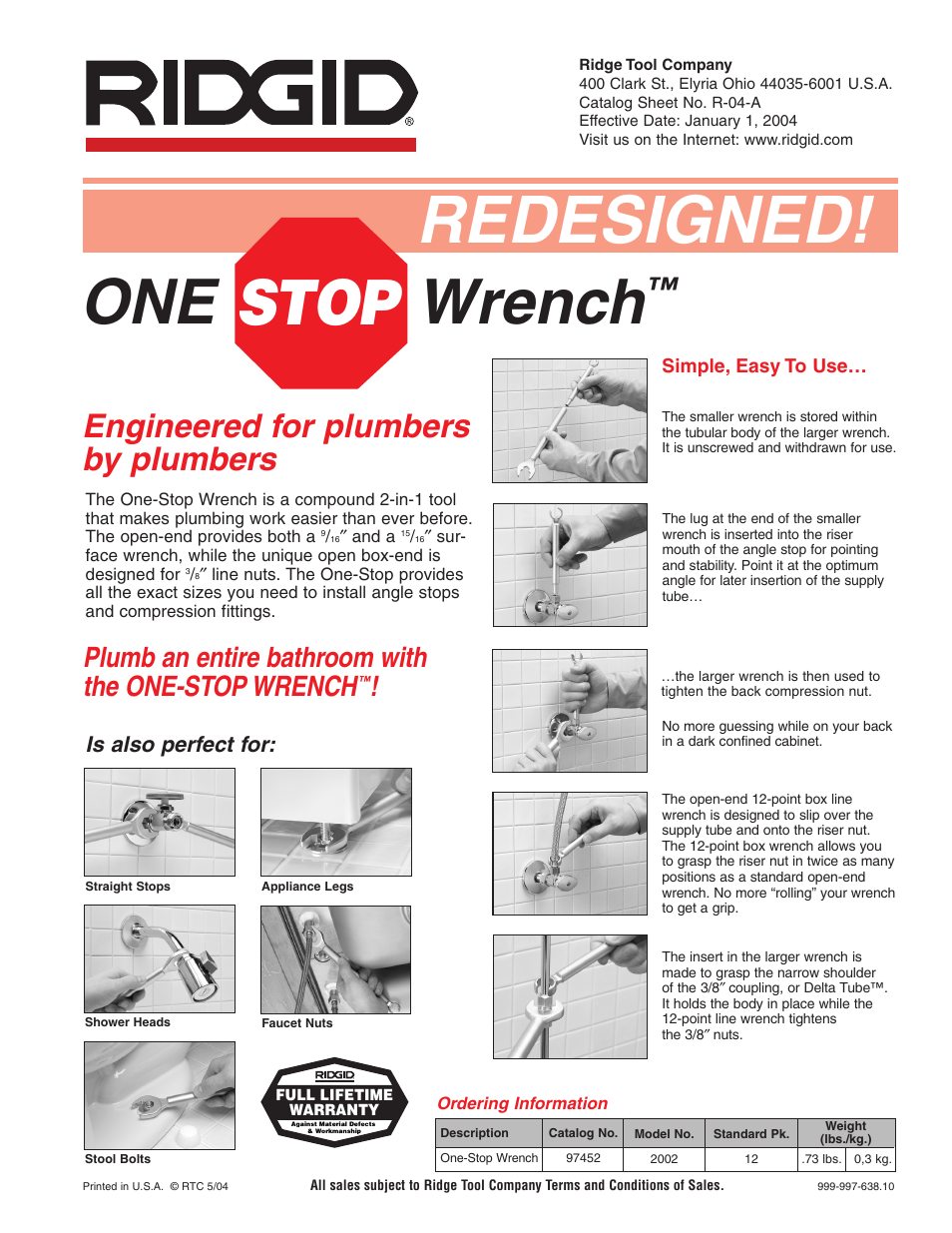 RIDGID 2002 User Manual | 1 page