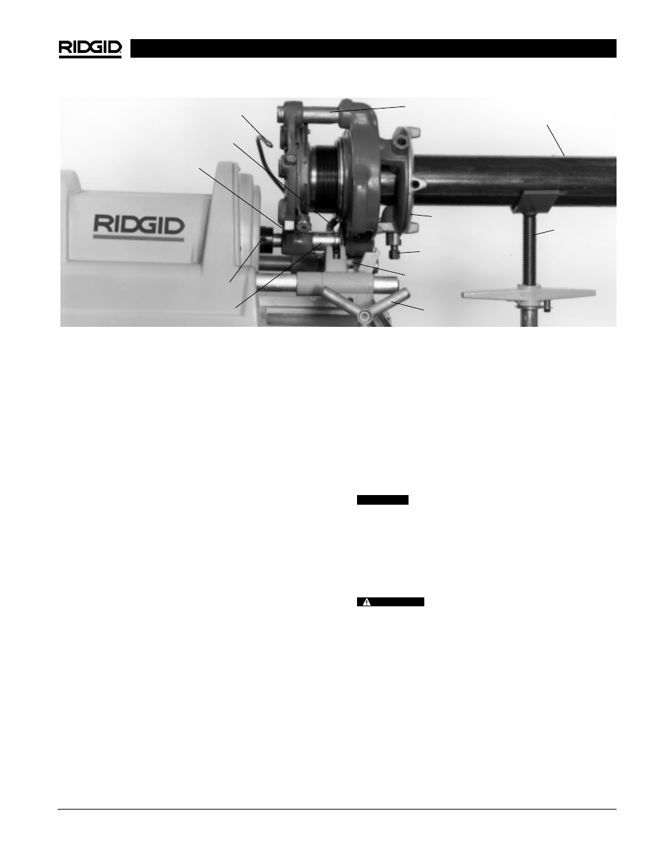 Left hand machine operation | RIDGID 1822-I User Manual | Page 19 / 79