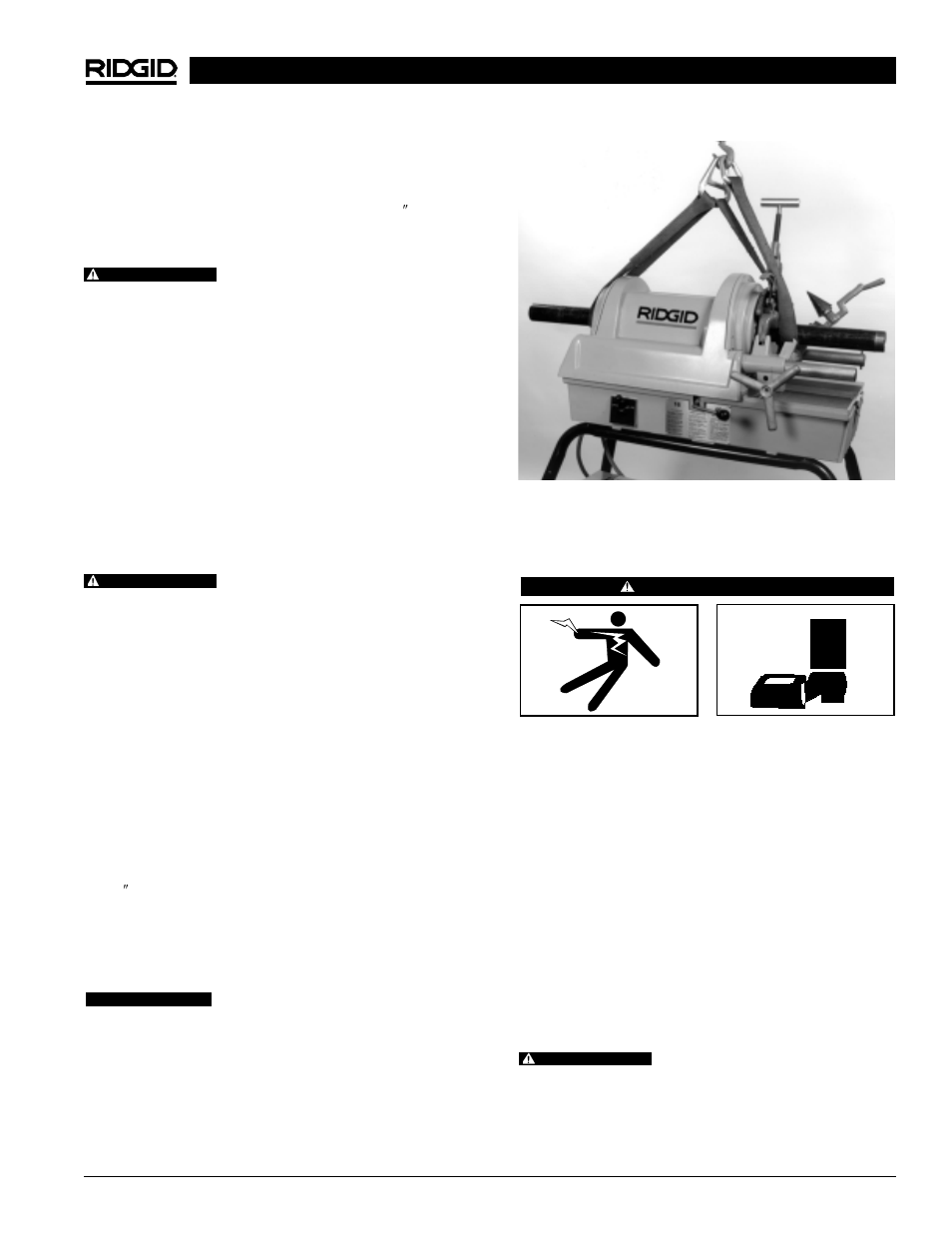 Inspection de la machine | RIDGID 1822-I User Manual | Page 35 / 79