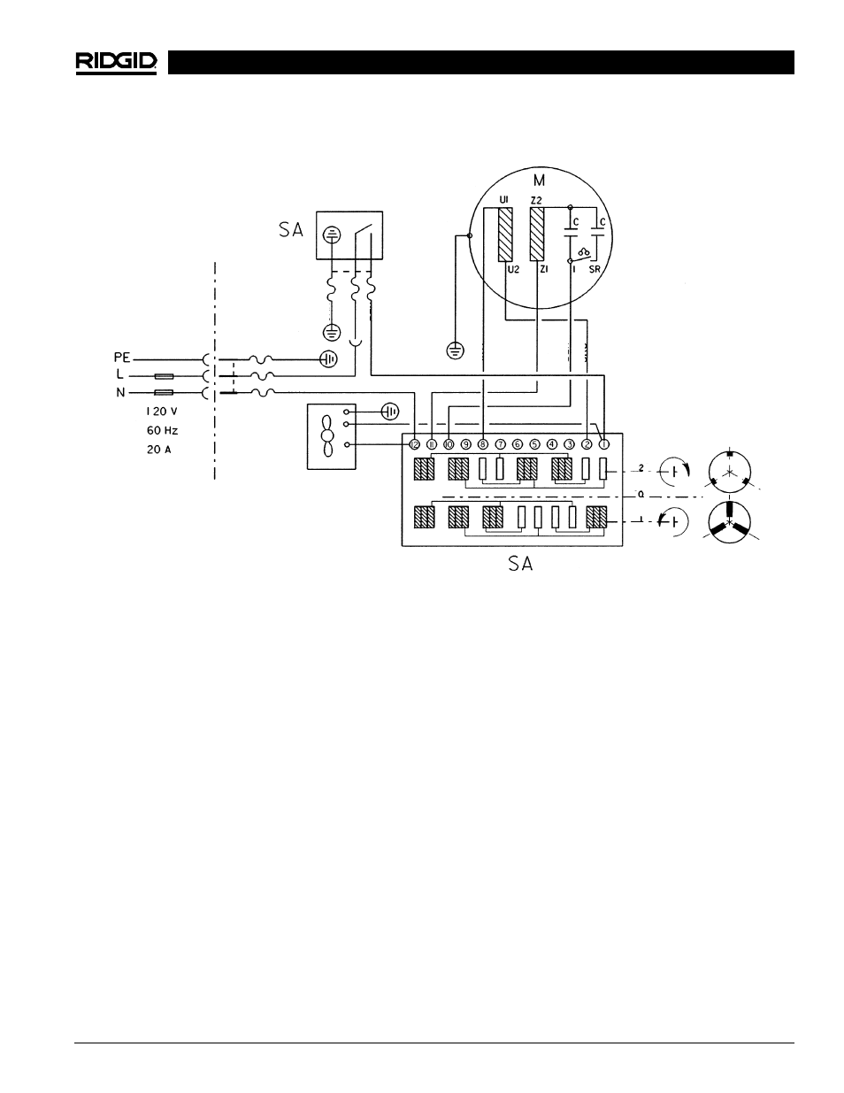 1822-ic, Schéma électrique | RIDGID 1822-I User Manual | Page 51 / 79