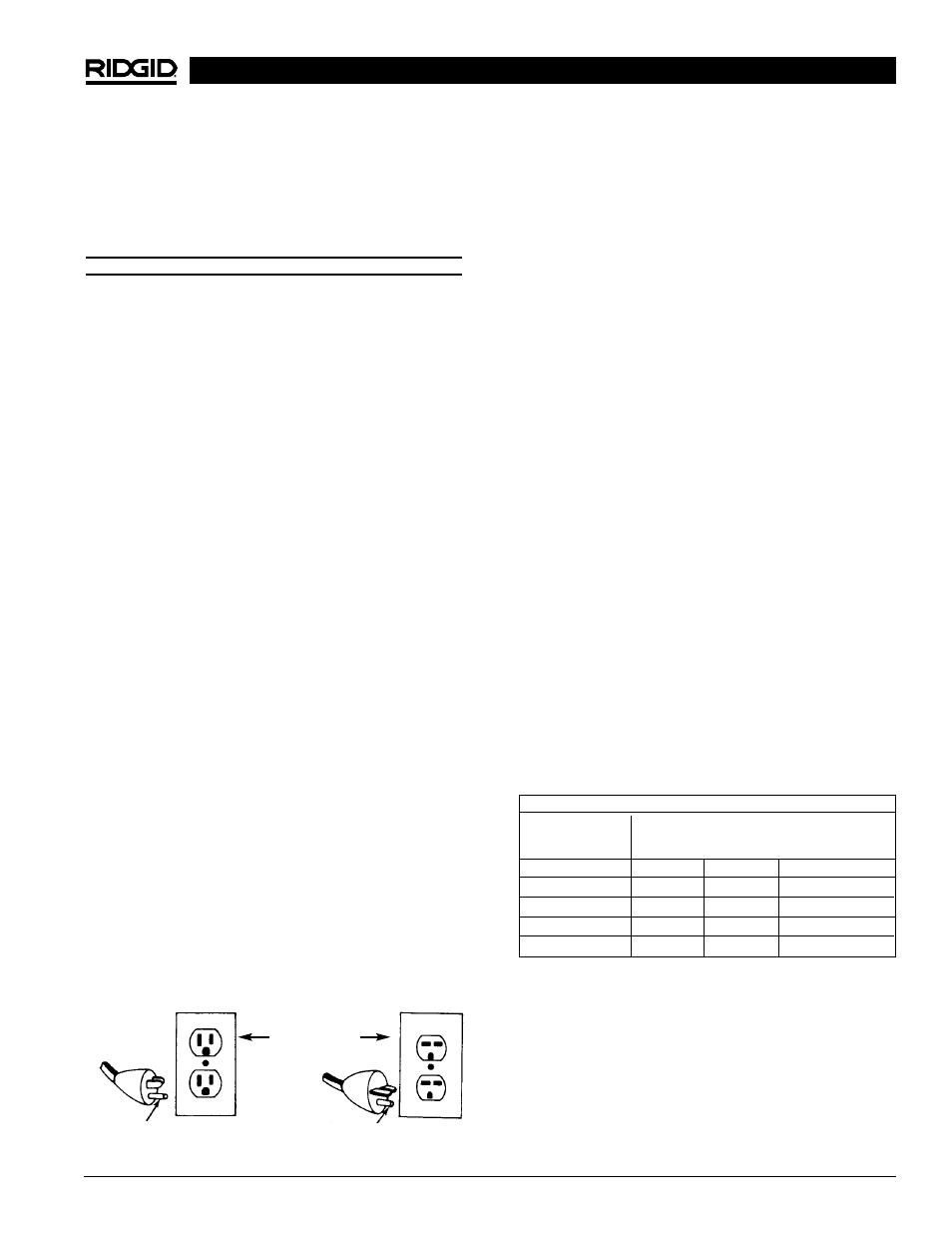 Información general de seguridad | RIDGID 1822-I User Manual | Page 55 / 79