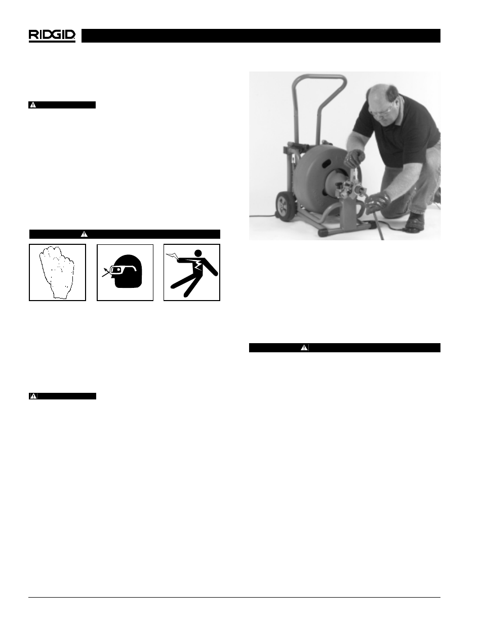 Utilisation de la machine | RIDGID K6200 User Manual | Page 26 / 55