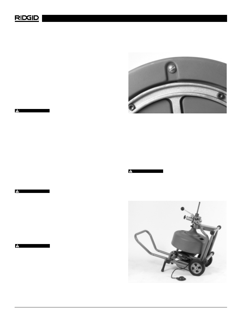 RIDGID K6200 User Manual | Page 28 / 55