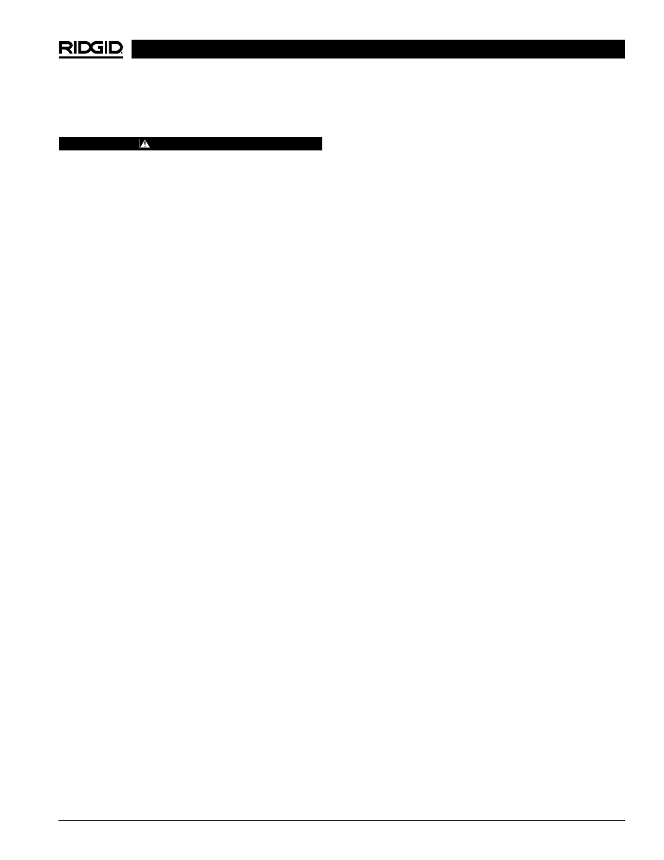 Descripción, especificaciones y equipo estándar, Información específica de seguridad | RIDGID K6200 User Manual | Page 39 / 55