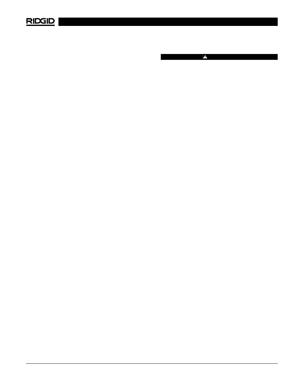 Specific safety information | RIDGID K6200 User Manual | Page 5 / 55