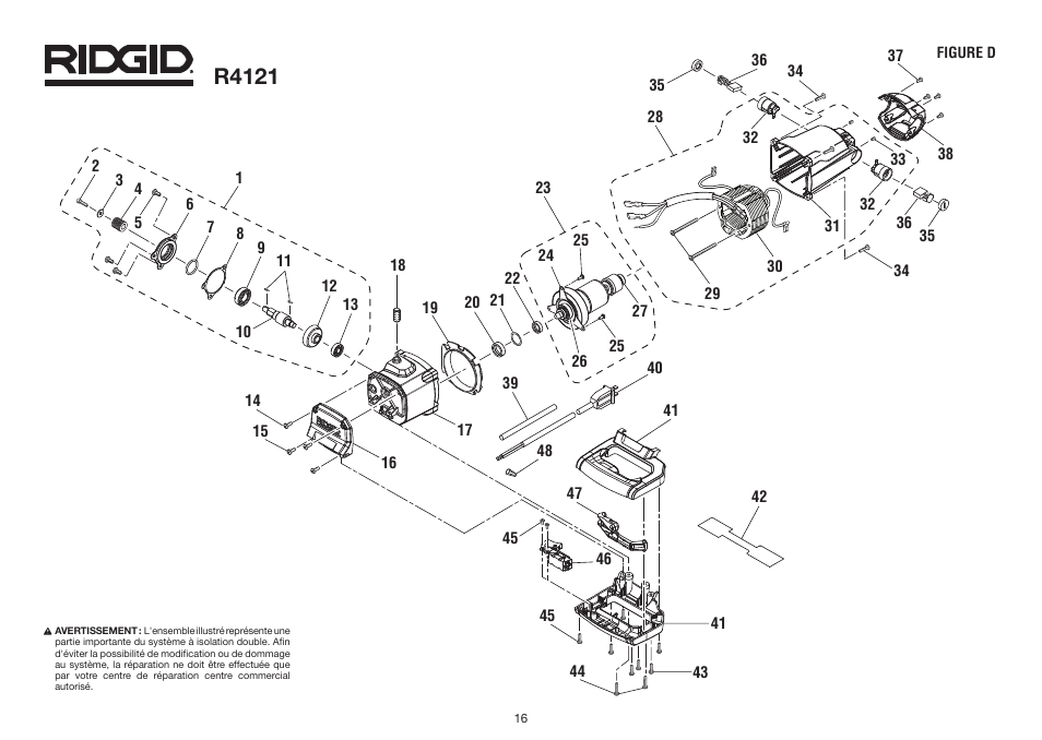 R4121 | RIDGID R4121 User Manual | Page 16 / 25