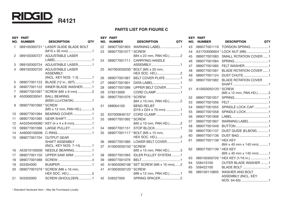 R4121 | RIDGID R4121 User Manual | Page 7 / 25