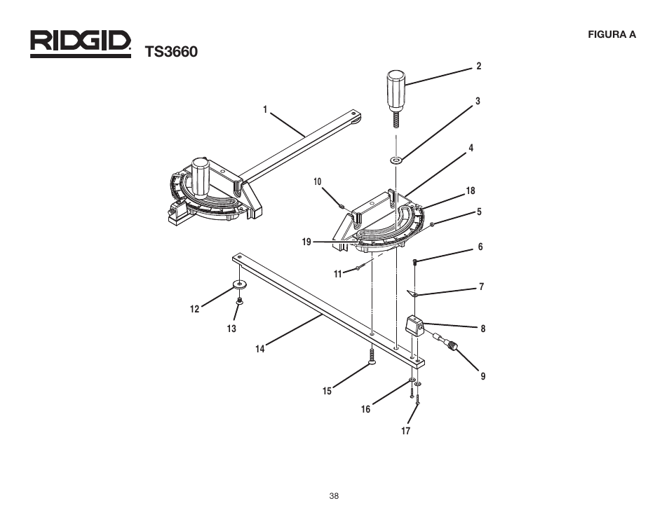 Ts3660 | RIDGID TS3660 User Manual | Page 38 / 56