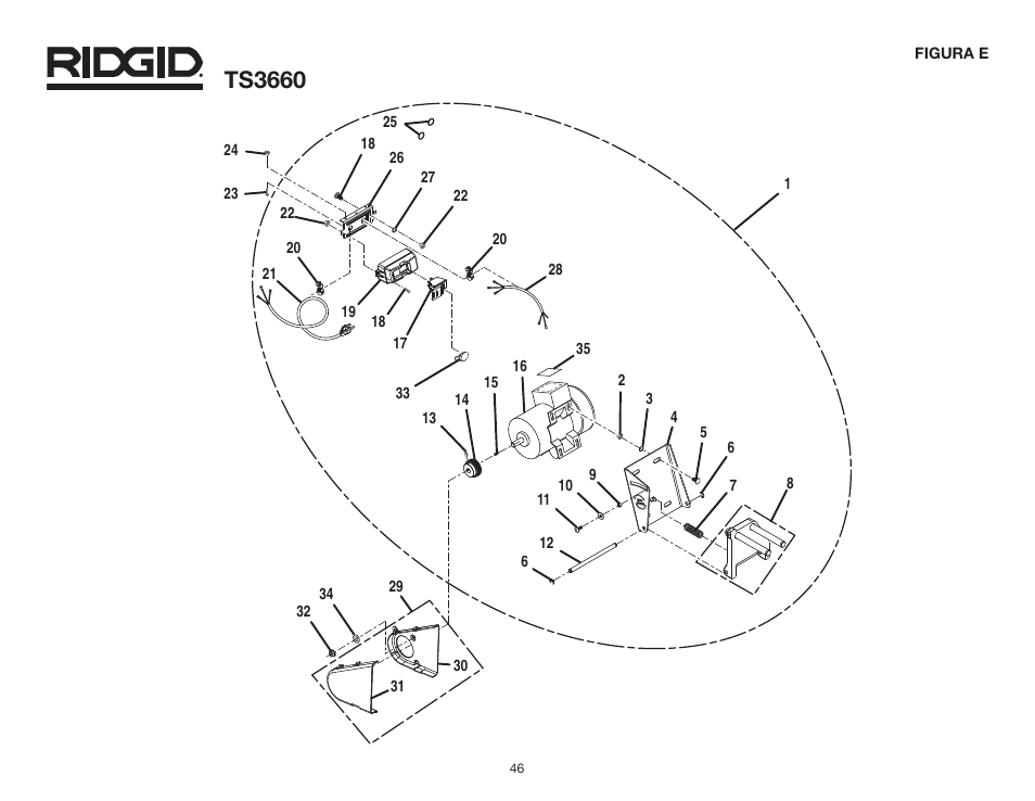 Ts3660 | RIDGID TS3660 User Manual | Page 46 / 56