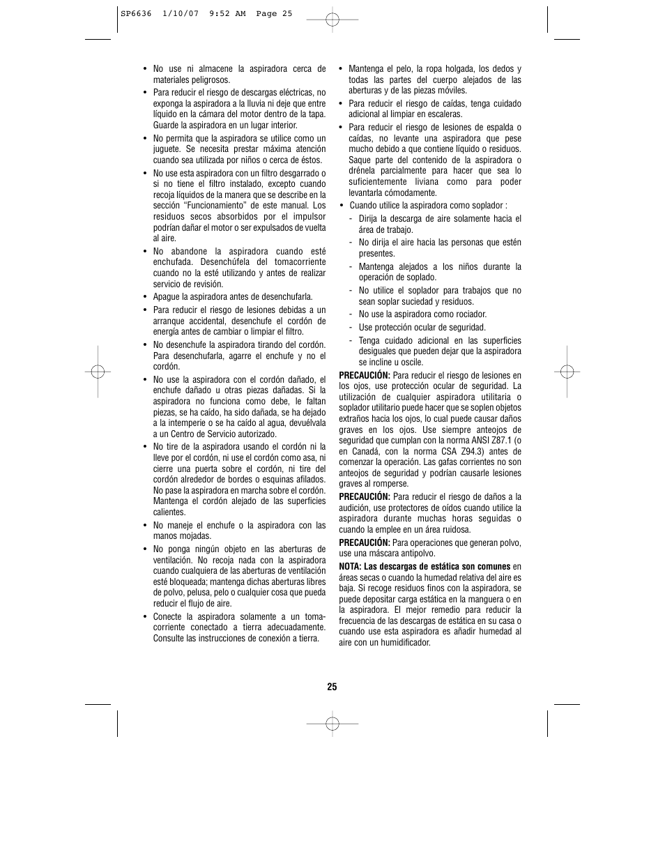 RIDGID RV2400A User Manual | Page 25 / 68