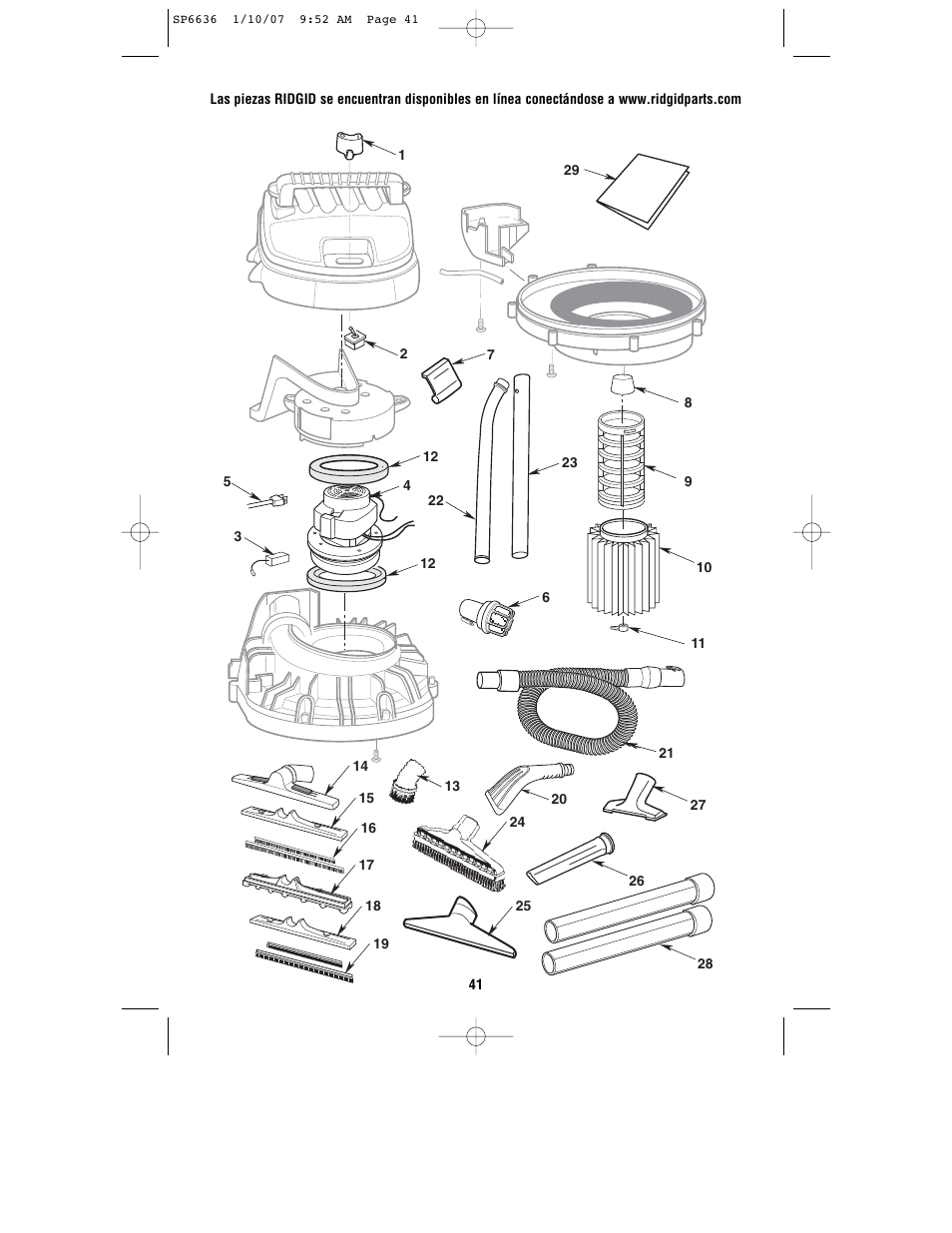 RIDGID RV2400A User Manual | Page 41 / 68