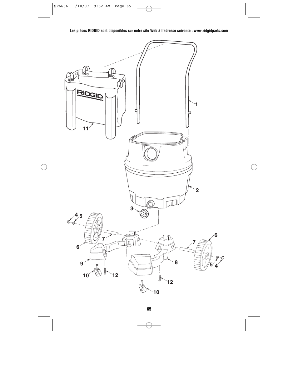 RIDGID RV2400A User Manual | Page 65 / 68