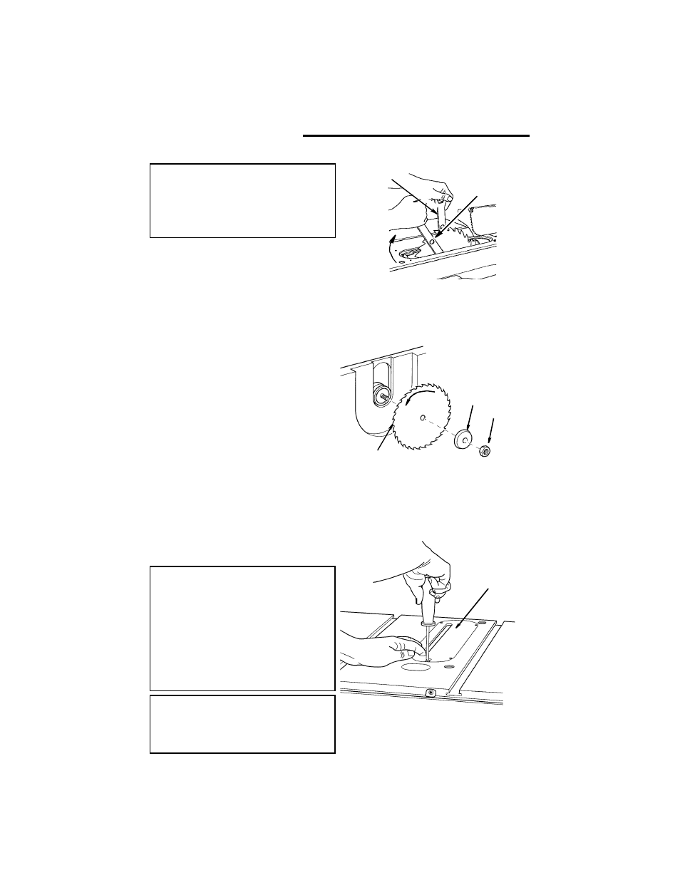 Alignment (continued) | RIDGID Table Saw User Manual | Page 30 / 68