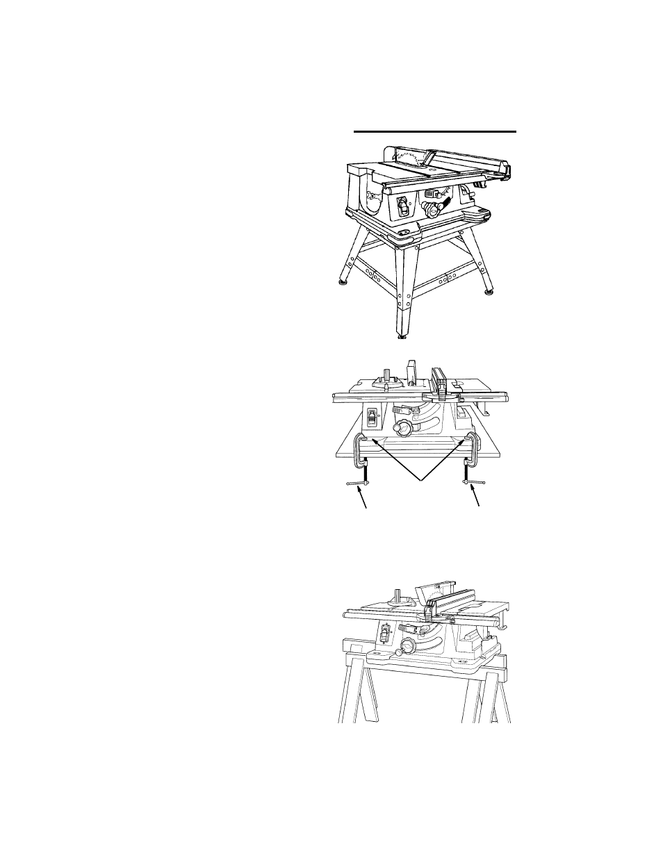 Mounting your saw (continued) | RIDGID Table Saw User Manual | Page 34 / 68