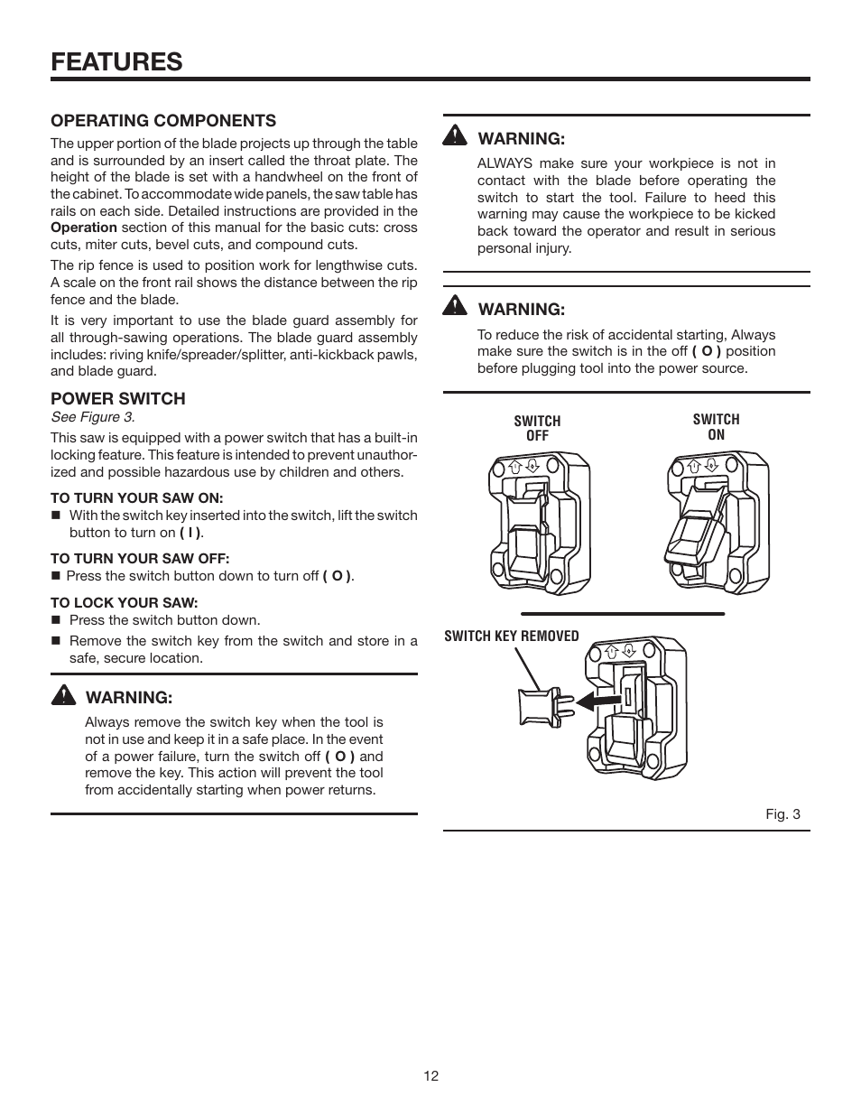 Features | RIDGID R4516 User Manual | Page 12 / 40