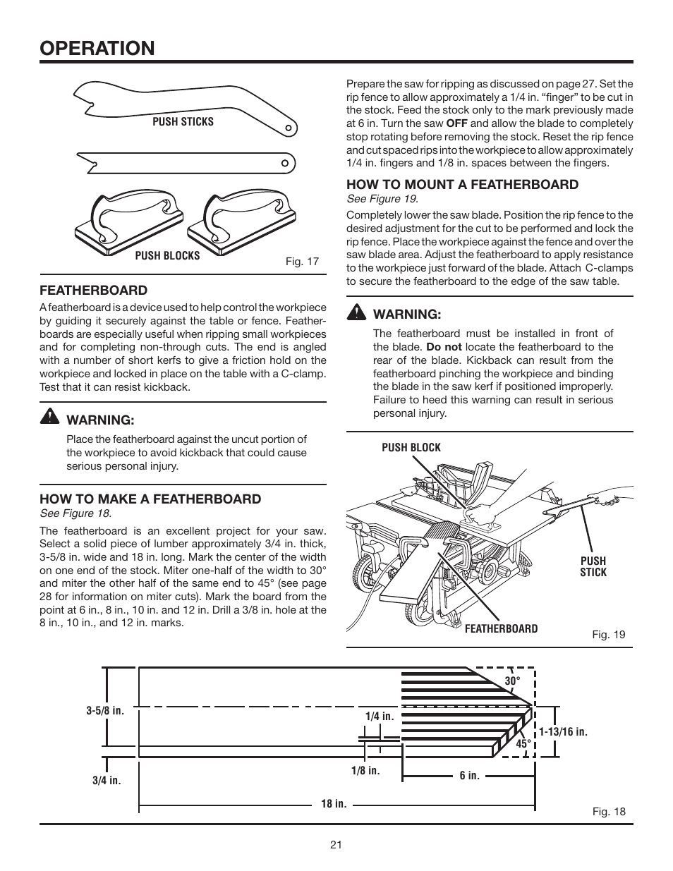 Operation | RIDGID R4516 User Manual | Page 21 / 40