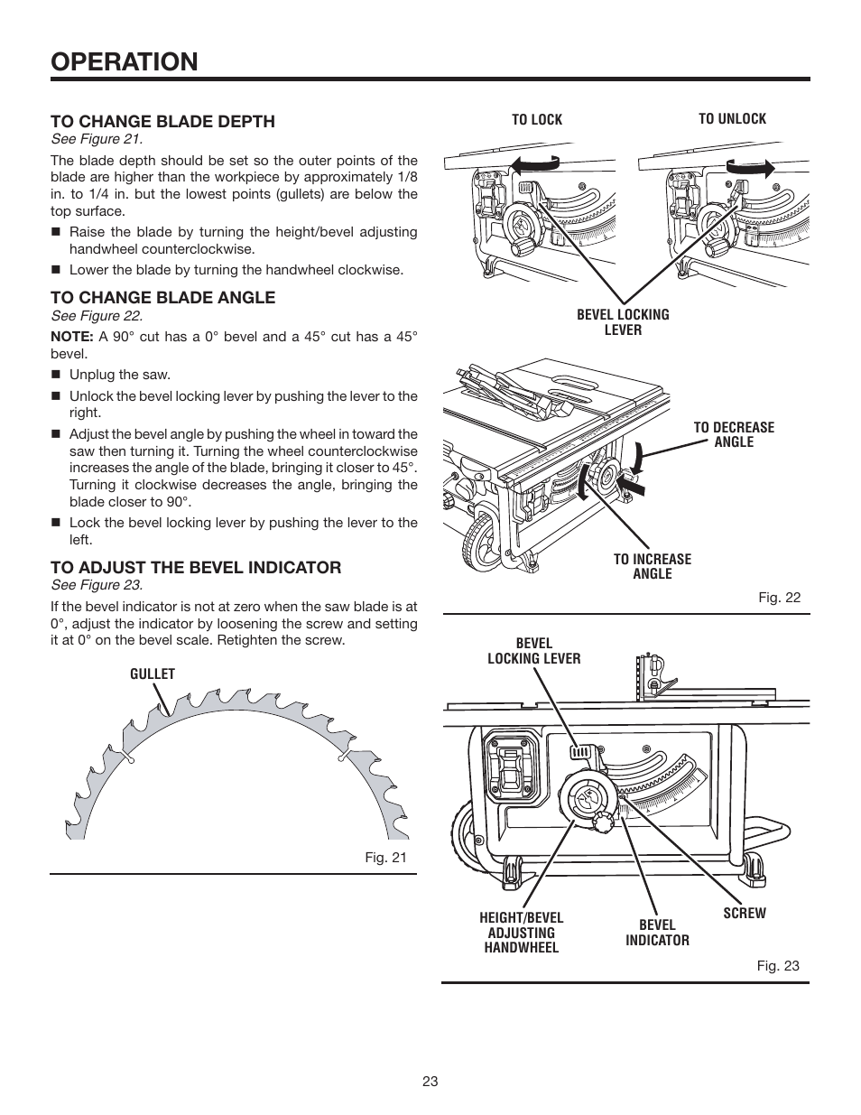 Operation | RIDGID R4516 User Manual | Page 23 / 40