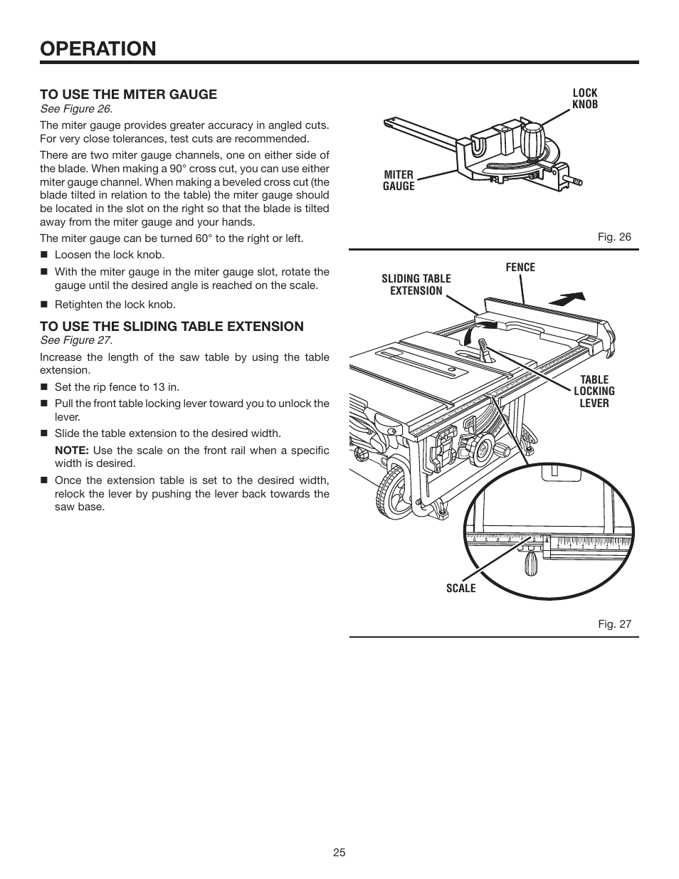 Operation | RIDGID R4516 User Manual | Page 25 / 40