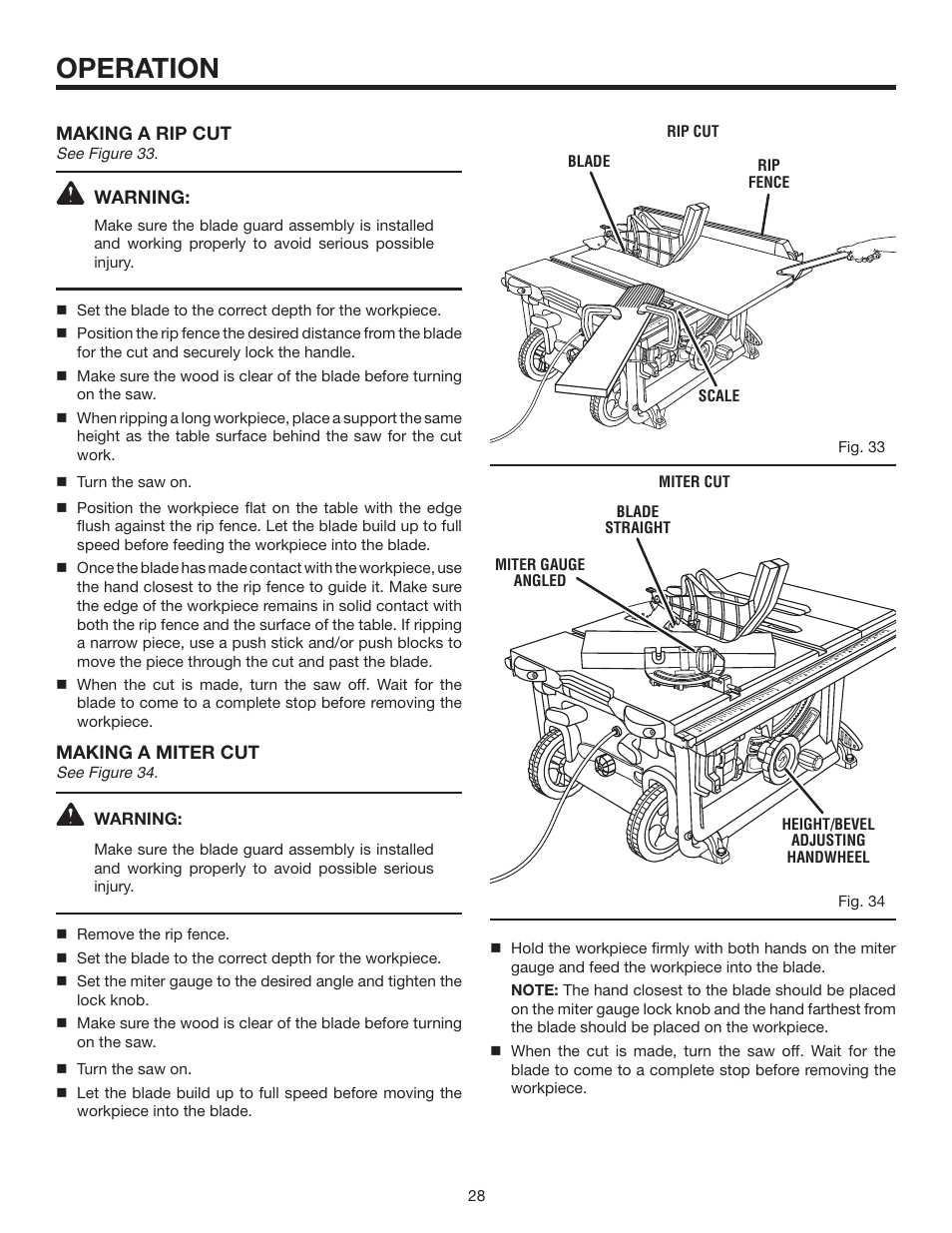 Operation | RIDGID R4516 User Manual | Page 28 / 40