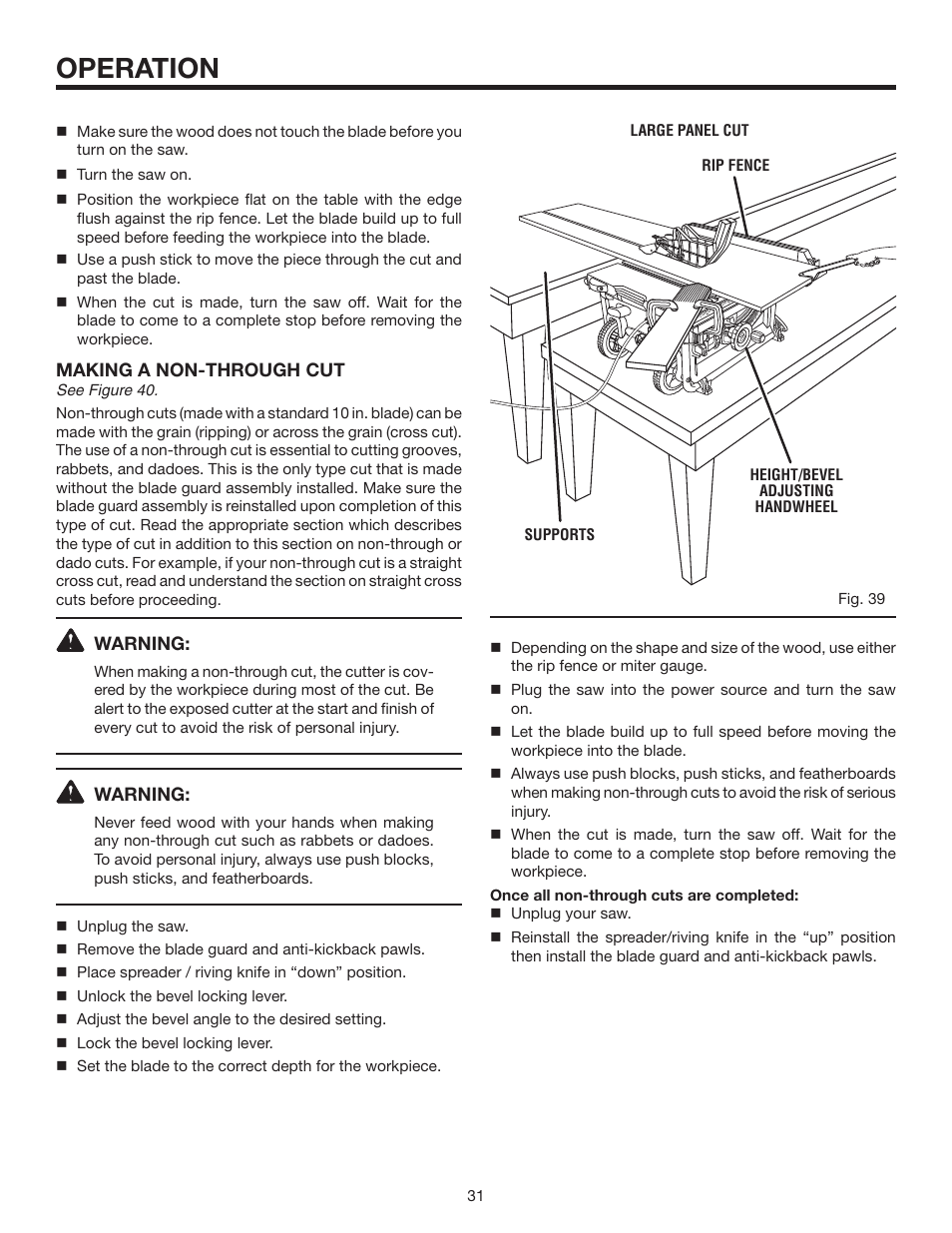 Operation | RIDGID R4516 User Manual | Page 31 / 40