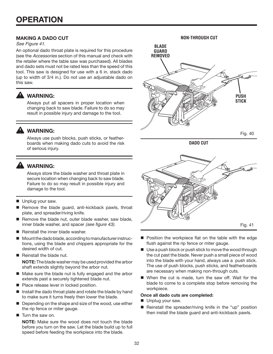 Operation | RIDGID R4516 User Manual | Page 32 / 40