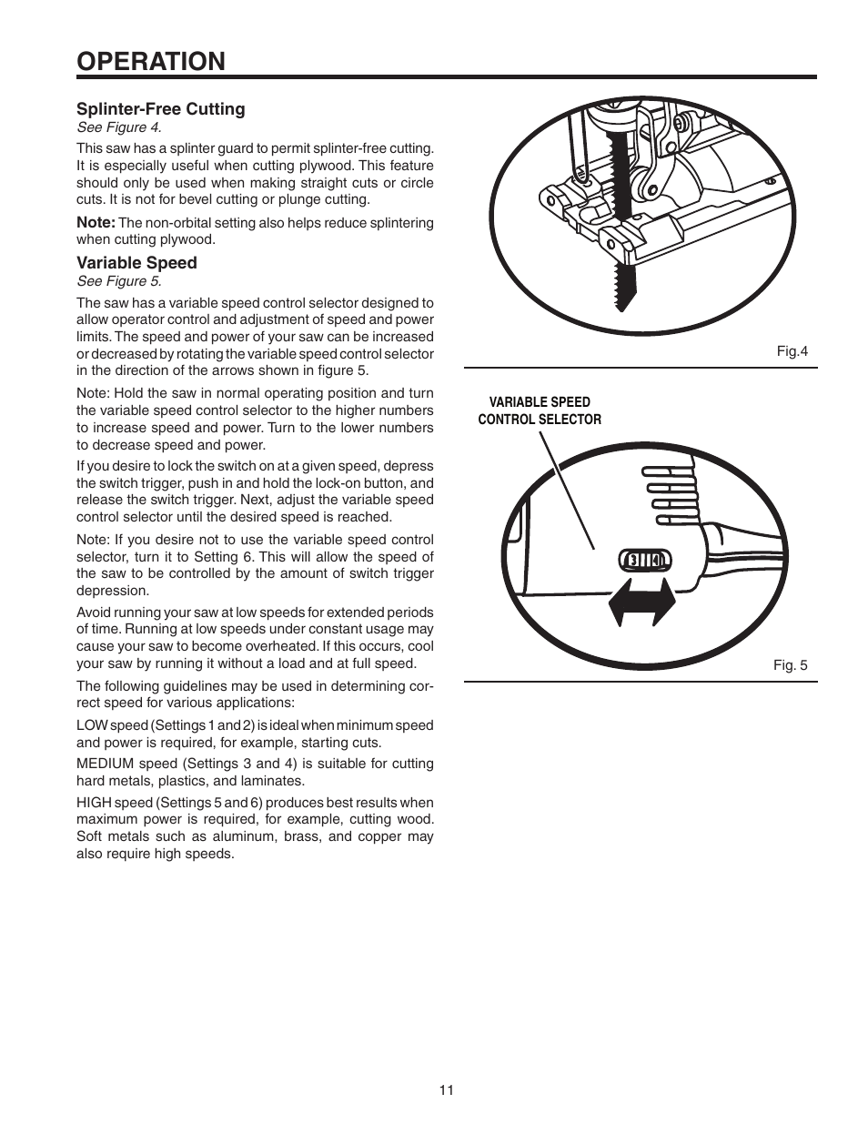 Operation | RIDGID R3120 User Manual | Page 11 / 20