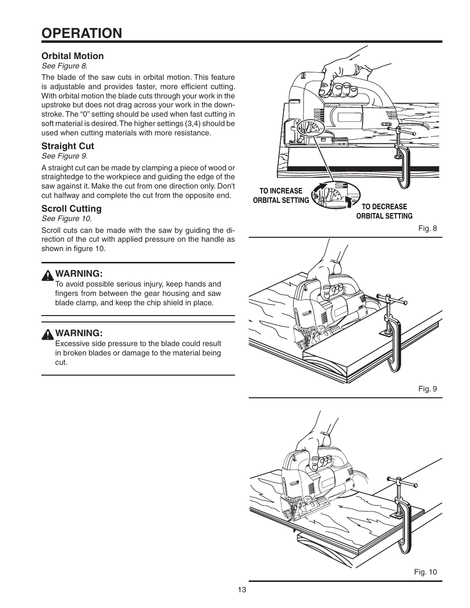 Operation | RIDGID R3120 User Manual | Page 13 / 20