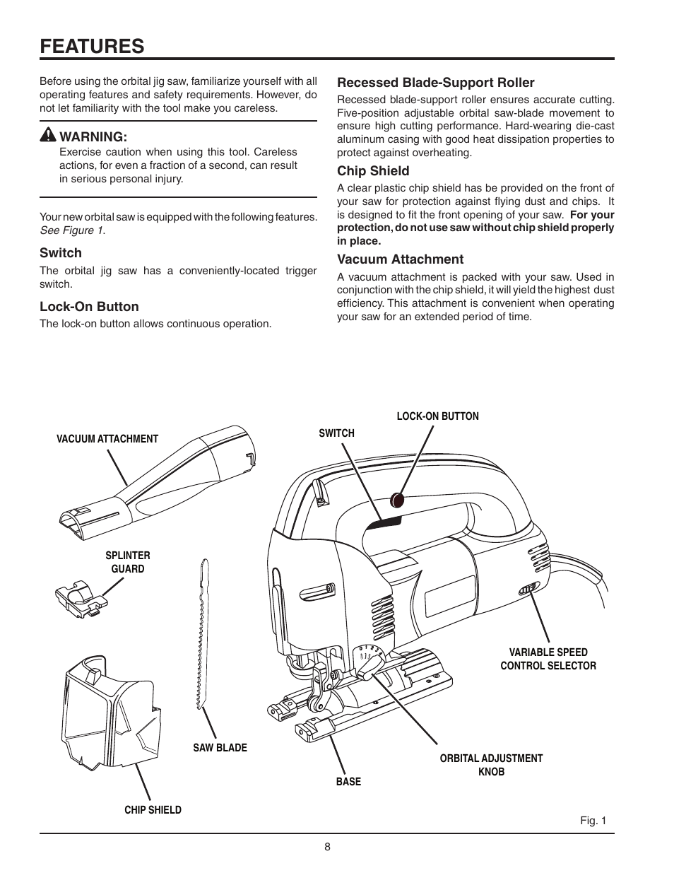 Features | RIDGID R3120 User Manual | Page 8 / 20