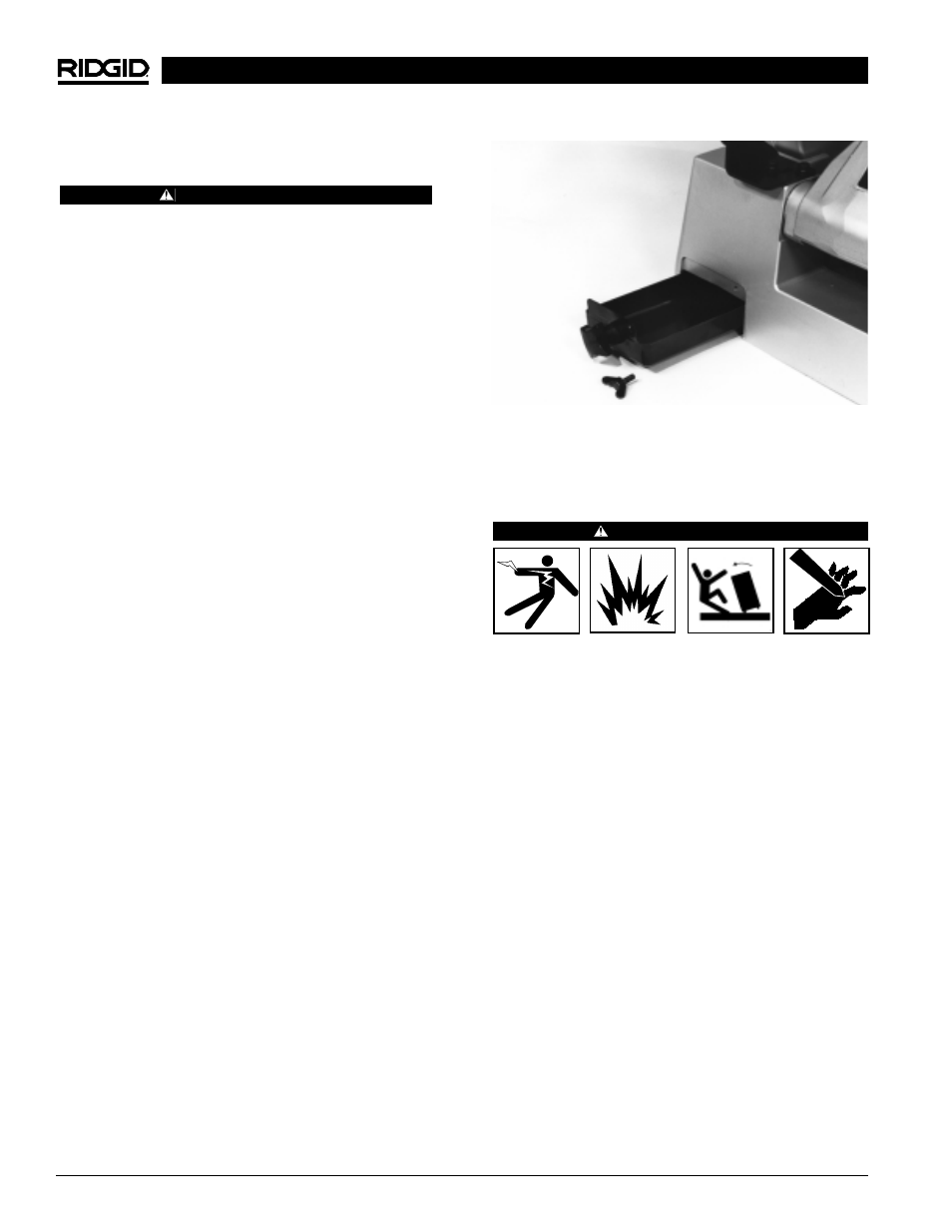 Inspection de la tronçonneuse, Préparation de la tronçonneuse et du chantier | RIDGID Dry Cut Saw User Manual | Page 18 / 36