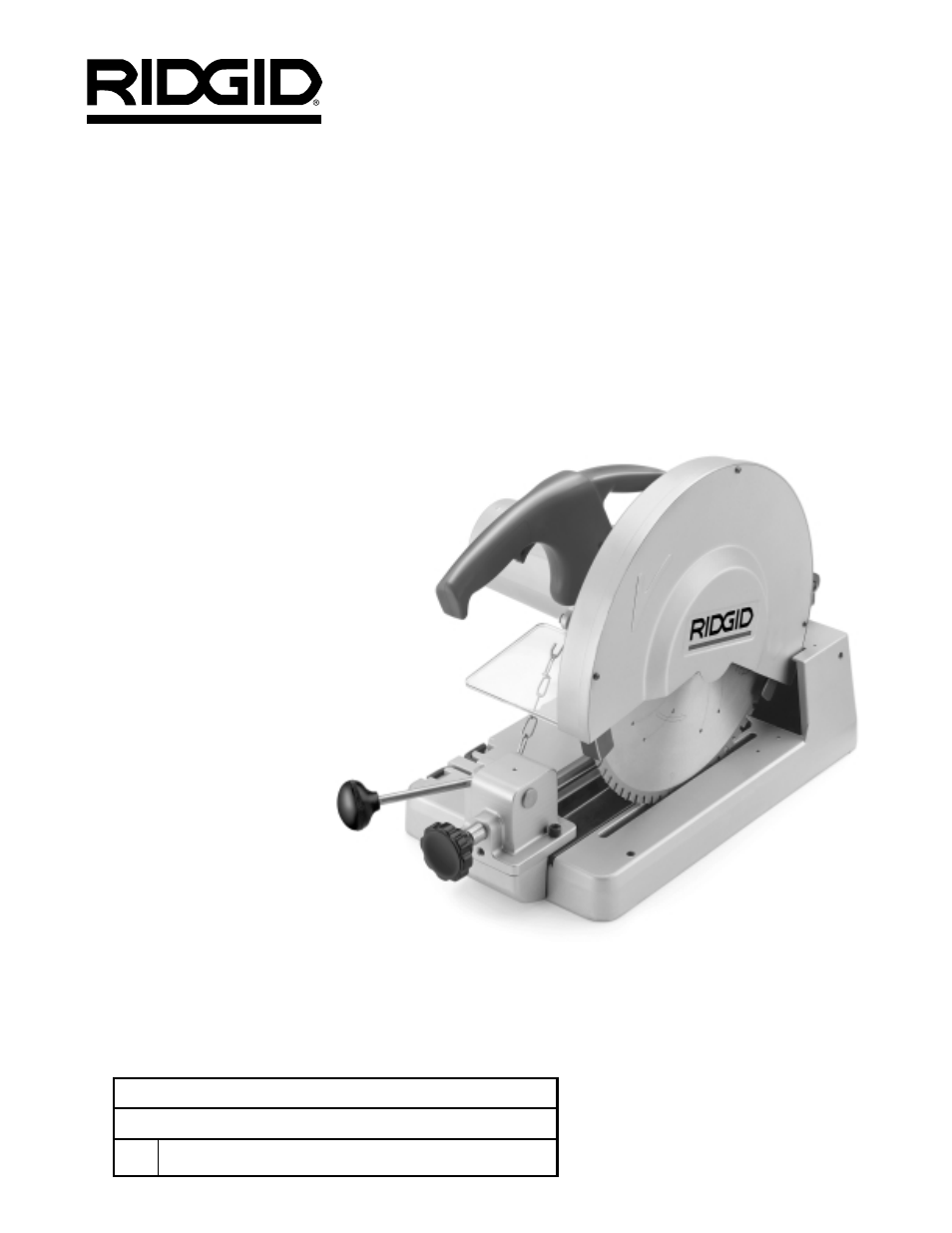 Sierra seca (sin aceite) modelo 614 | RIDGID Dry Cut Saw User Manual | Page 25 / 36