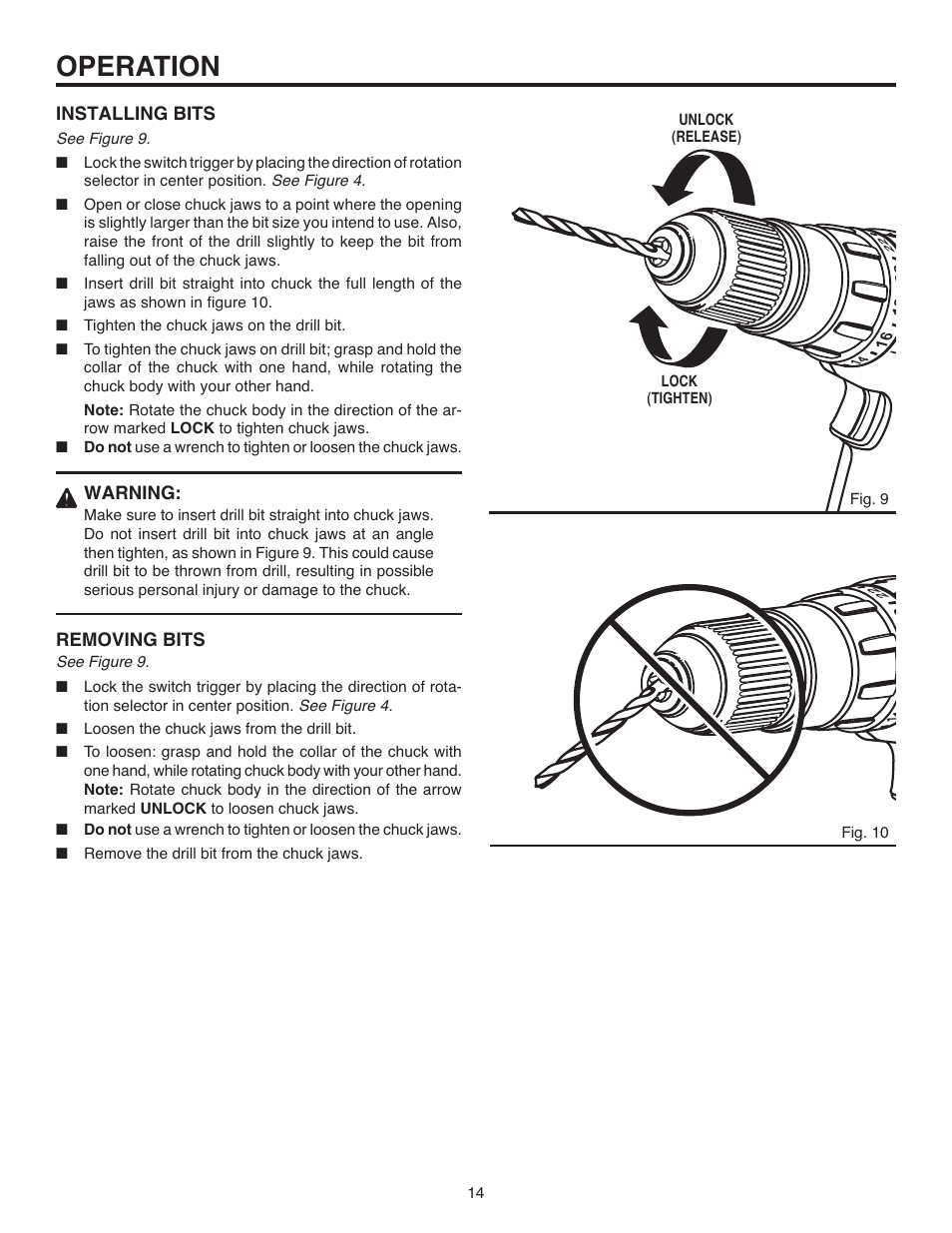 Operation | RIDGID R84001 User Manual | Page 14 / 20