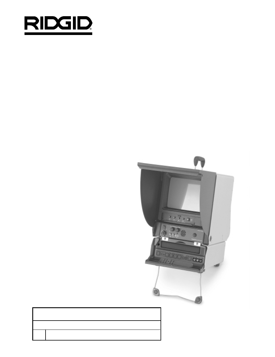 Monitor en blanco y negro, Videograbadora monitor en colores, Videograbadora | Equipo de diagnóstico seesnake | RIDGID 120V User Manual | Page 29 / 43