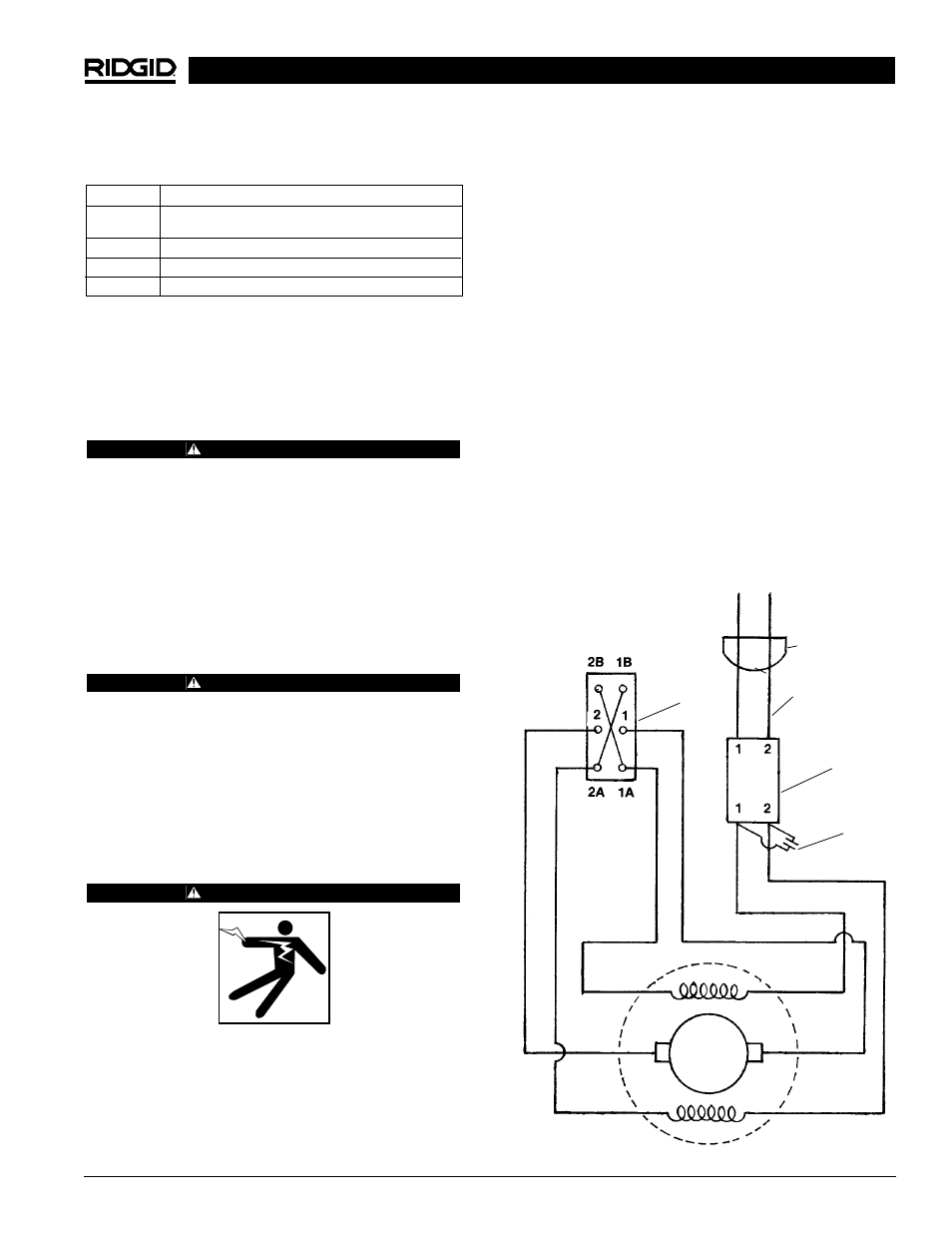 Schéma électrique – 600, Entrentien, Rangement de l’appareil | Entretien et réparations | RIDGID 600 User Manual | Page 21 / 35