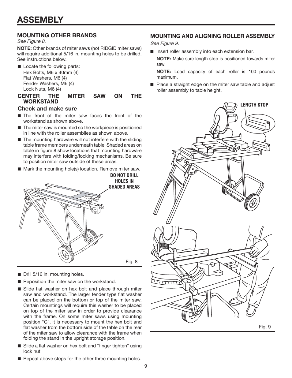 Assembly | RIDGID AC9940 User Manual | Page 9 / 16