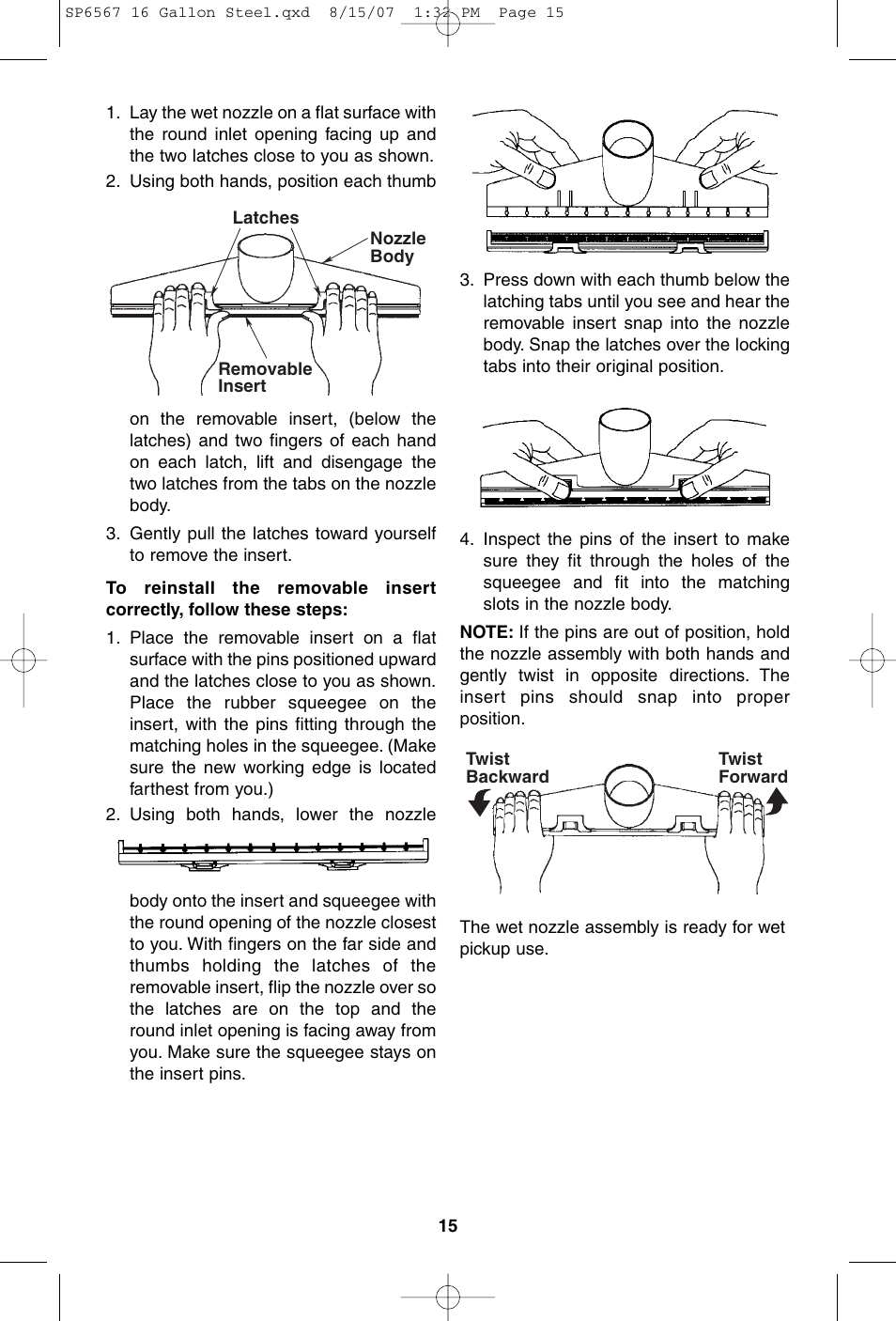 RIDGID WD1950 User Manual | Page 15 / 44