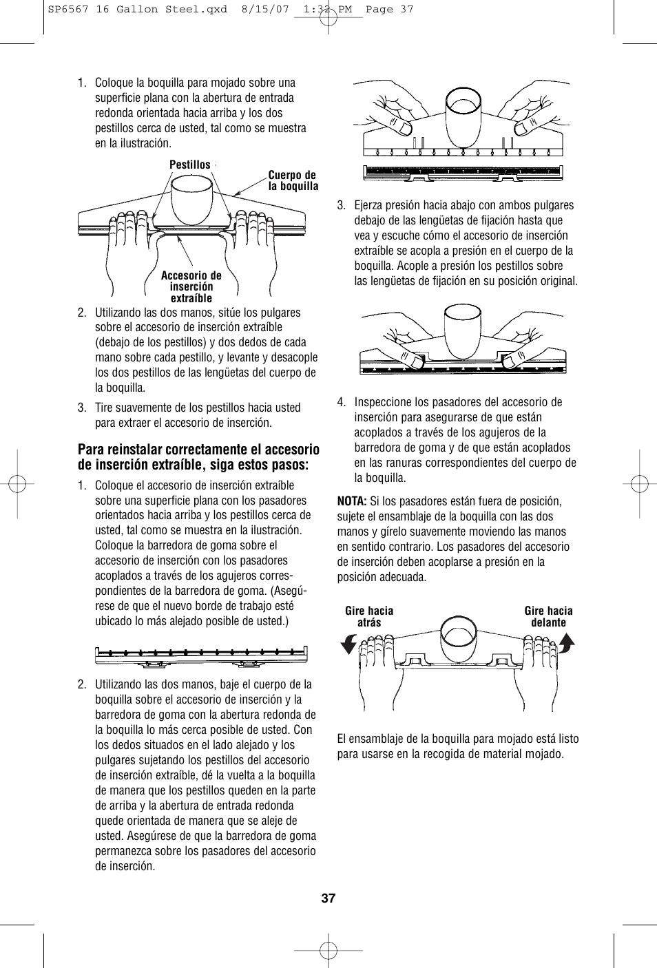 RIDGID WD1950 User Manual | Page 37 / 44