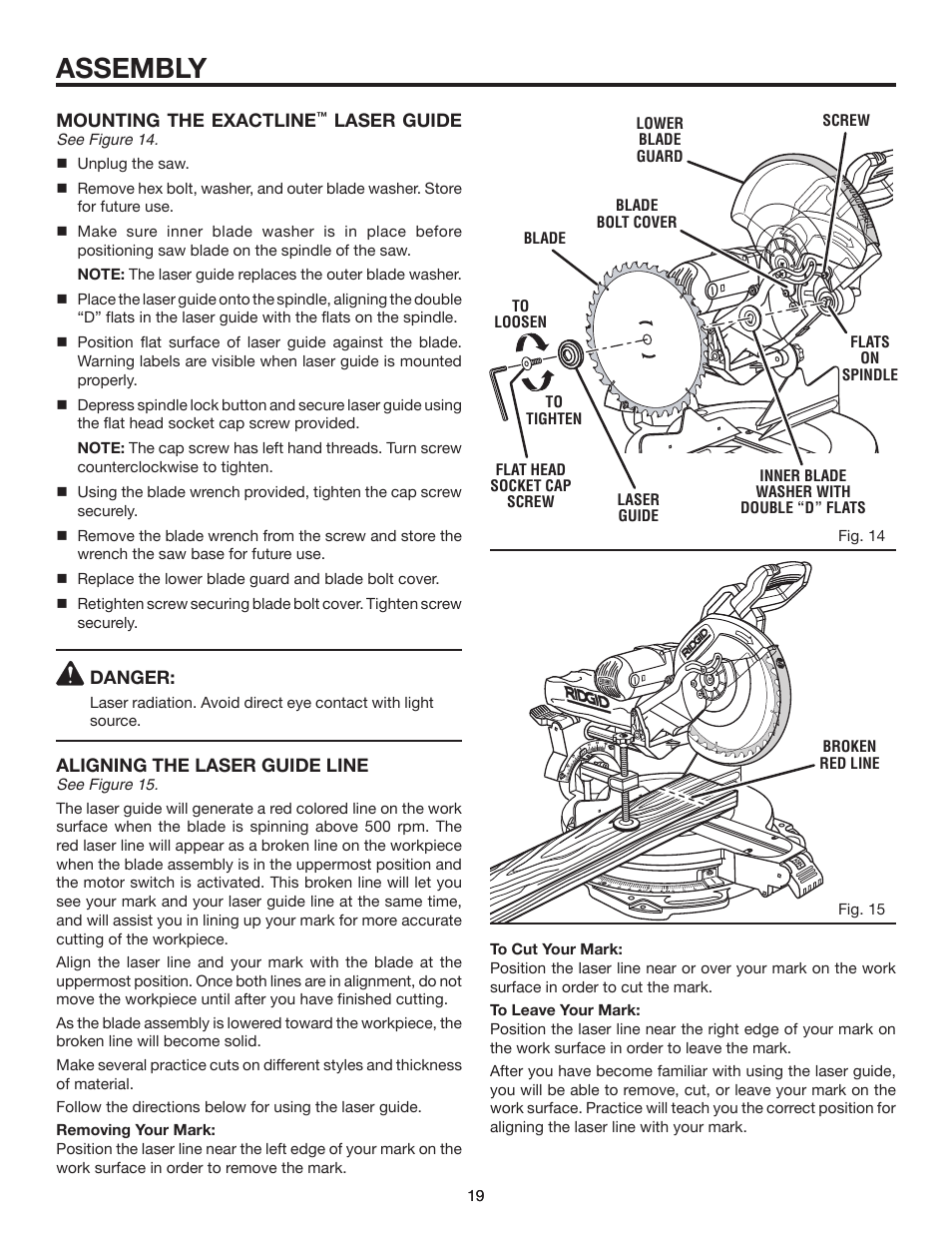 Assembly | RIDGID MS1290LZ User Manual | Page 19 / 40