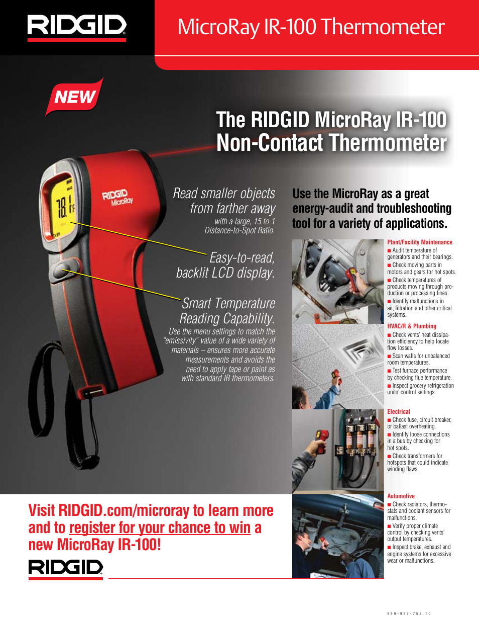 RIDGID IR-100 User Manual | 1 page