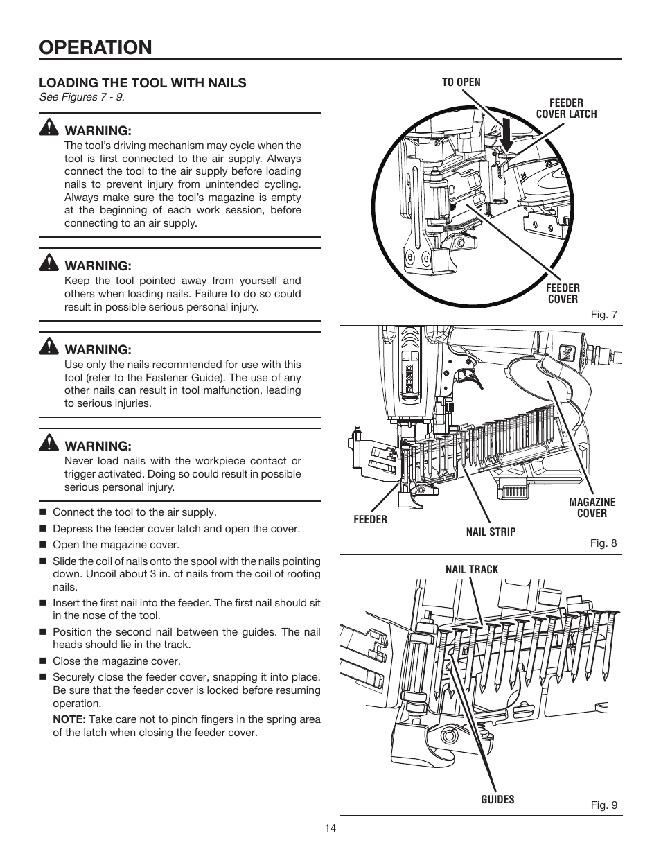 Operation | RIDGID R175RND User Manual | Page 14 / 22