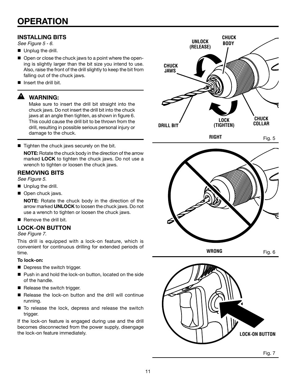 Operation | RIDGID R7110 User Manual | Page 11 / 16