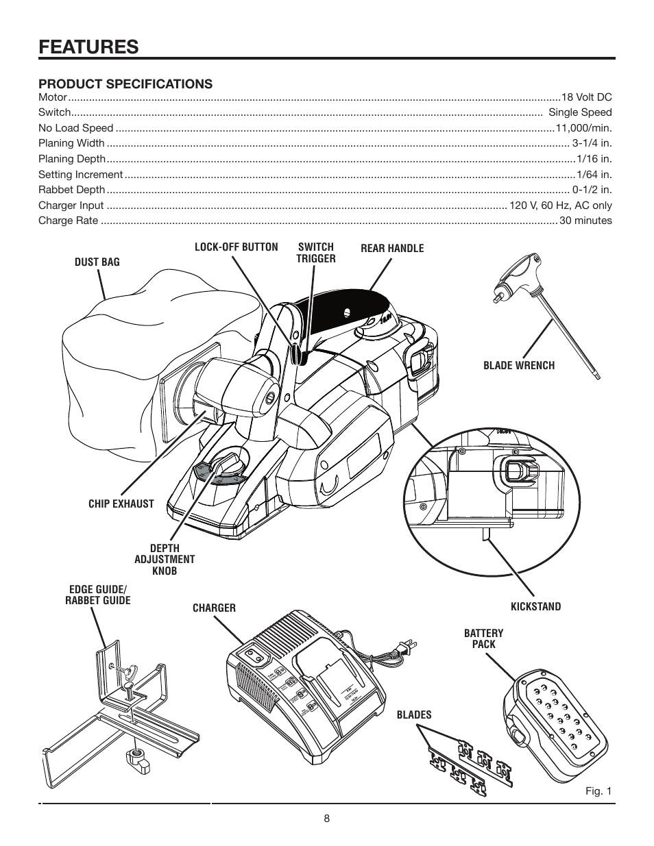 Features | RIDGID R848 User Manual | Page 8 / 22