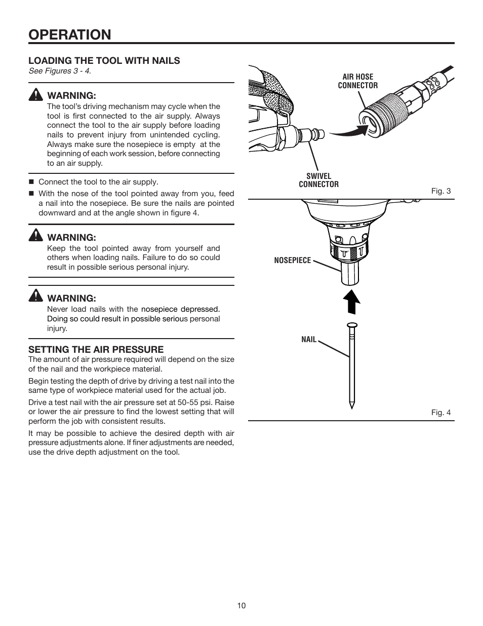 Operation | RIDGID R350PNA User Manual | Page 10 / 16