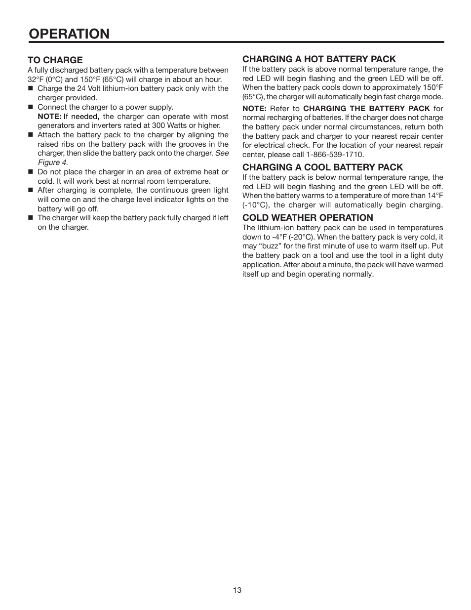 Operation | RIDGID R855 User Manual | Page 13 / 24