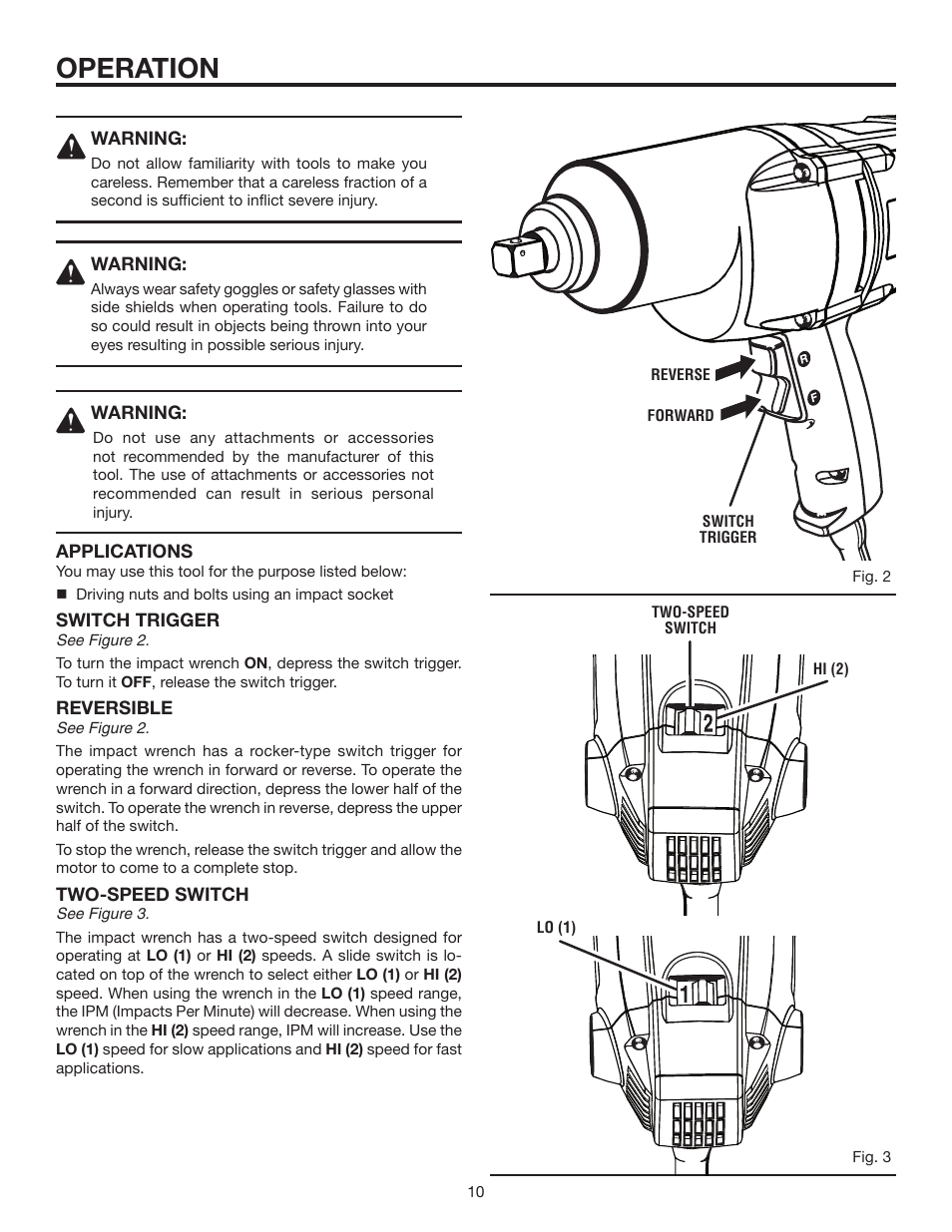 Operation | RIDGID R6300 User Manual | Page 10 / 14