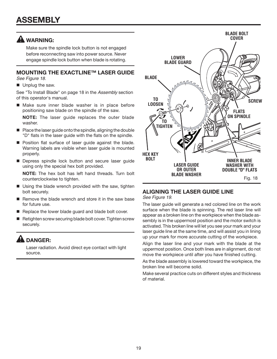 Assembly | RIDGID MS1250LZ User Manual | Page 19 / 36