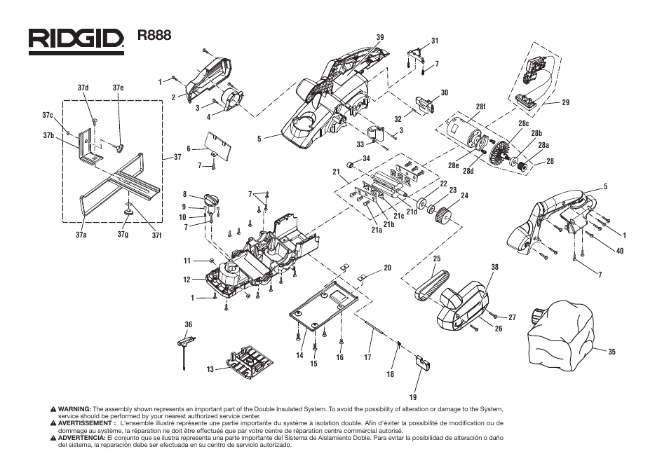 R888 | RIDGID R888 User Manual | Page 2 / 4